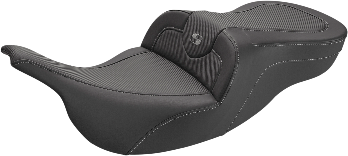 SADDLEMEN Roadsofa* Seat - Carbon Fiber - without Backrest - '99-'07 FL 897-07-185
