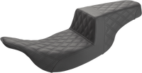 Thumbnail for SADDLEMEN Step-Up Seat - Full Lattice Stitch - Black 897-07-175