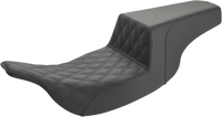 Thumbnail for SADDLEMEN Step-Up Seat - Front Lattice Stitch - Black 897-07-172