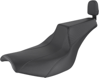 Thumbnail for SADDLEMEN Seat - Signature Series - With Passenger Backrest Pad - Gripper - Black FD88209