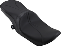 Thumbnail for DRAG SPECIALTIES Low Touring Seat - Mild Stitched - Ness Winged Tanks - FL '08-'22 0801-1077