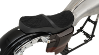 Thumbnail for DRAG SPECIALTIES Low Touring Seat - Diamond - Ness Winged Tanks - FL '08-'22 0801-1078