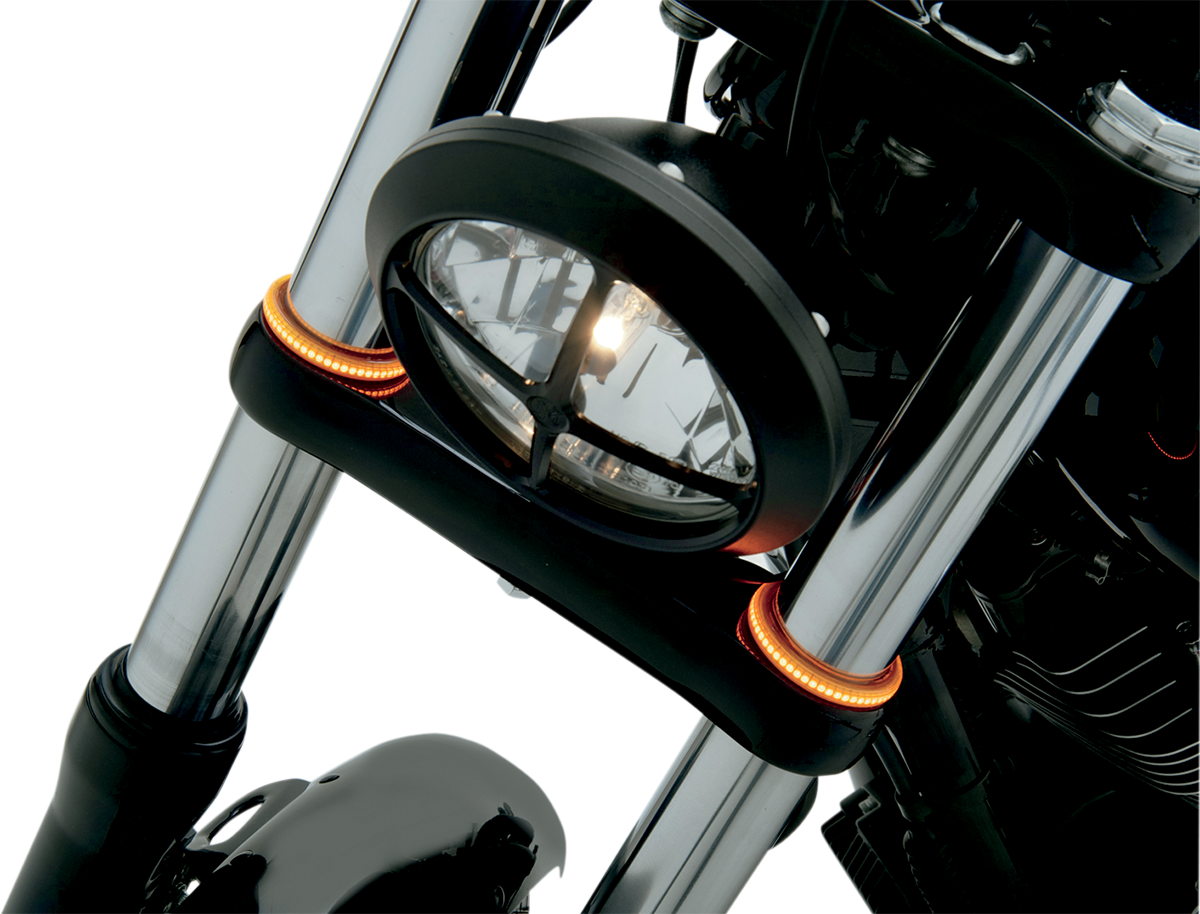 CUSTOM DYNAMICS WRAPZ? Fork Lights - 49 mm - Smoke Lens TW49AS