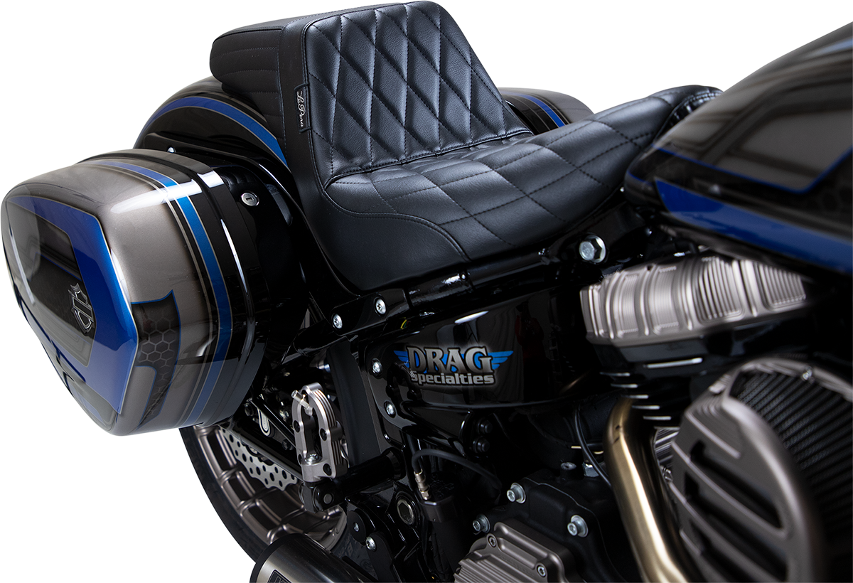LE PERA Kickflip Seat - Diamond - Black - Softail '18-'23 LYR-590DM