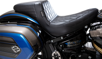 Thumbnail for LE PERA Kickflip Seat - Diamond - Black - Softail '18-'23 LYR-590DM