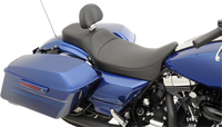 Thumbnail for DRAG SPECIALTIES Extended Reach Predator Seat - Mild Stitched - Driver's Backrest - FL '08-'22 0801-1005