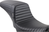 Thumbnail for LE PERA Kickflip Daddy Long Legs Seat - Pleated - Black - FX '06-17 LK-591DLPT