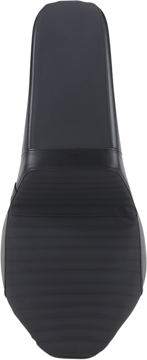 LE PERA Kickflip Seat - Pleated w/ Gripp Tape - Black - Softail '18-'22 LYB-590PTGP