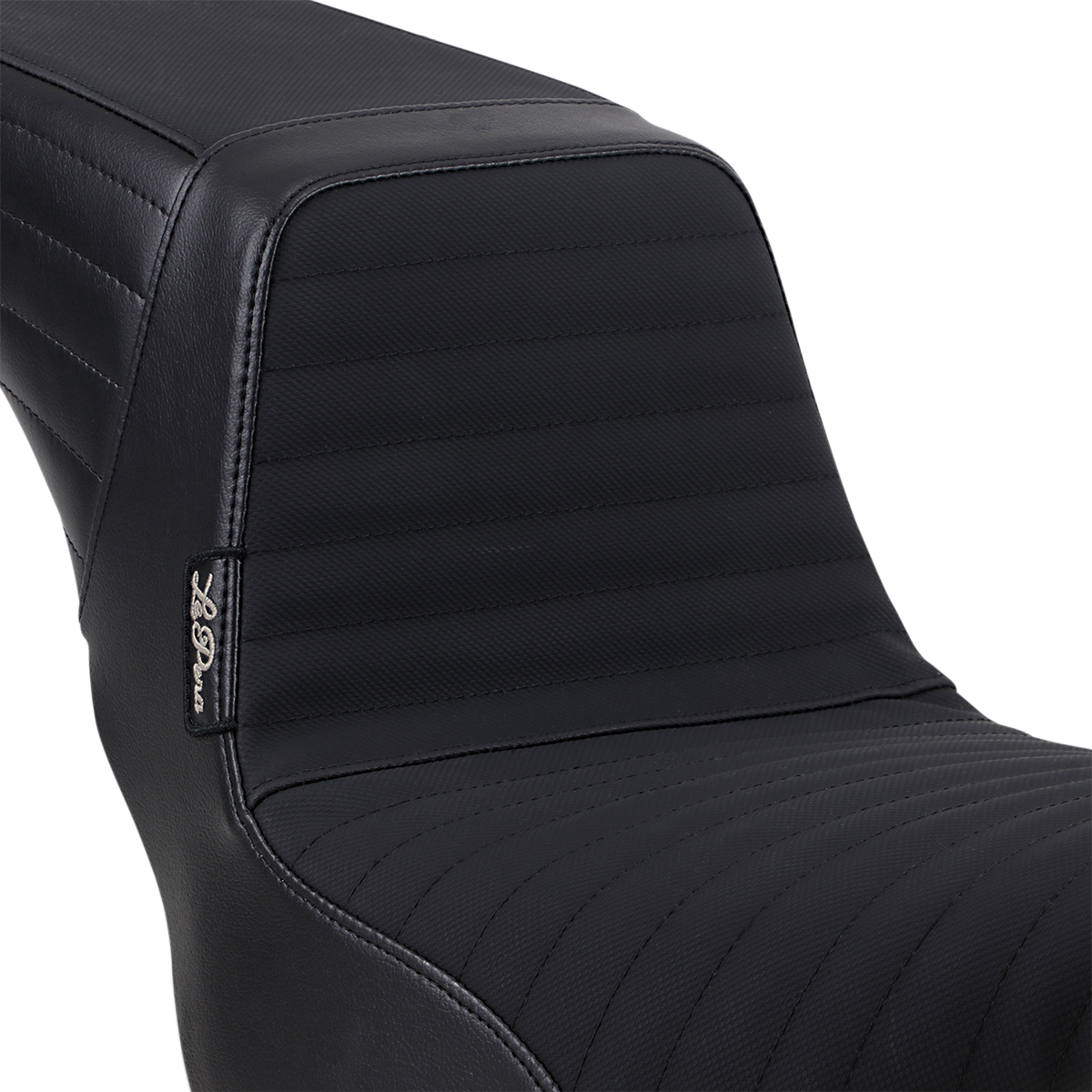 LE PERA Kickflip Seat - Pleated w/ Gripp Tape - Black - Softail '18-'23 LYR-590PTGP