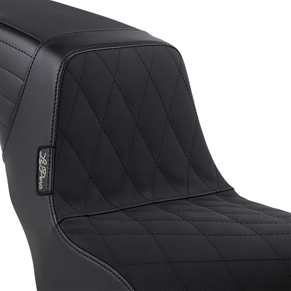 LE PERA Kickflip Seat - Diamond w/ Gripp Tape - Black - Softail '18-'22 LYB-590DMGP