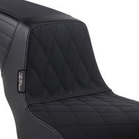 Thumbnail for LE PERA Kickflip Seat - Diamond w/ Gripp Tape - Black - Softail '18-'23 LYR-590DMGP