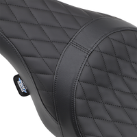 Thumbnail for DRAG SPECIALTIES Caballero Seat - Solar Reflective Leather - Diamond Stitch - FL '08-'22 0801-1003