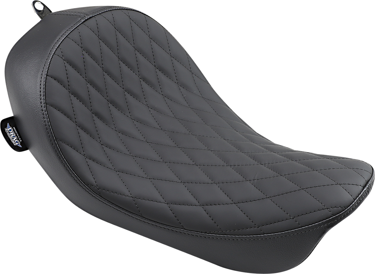 DRAG SPECIALTIES Low Solo Seat - Diamond Stitch - FXD/FLD '06-'17 0803-0547