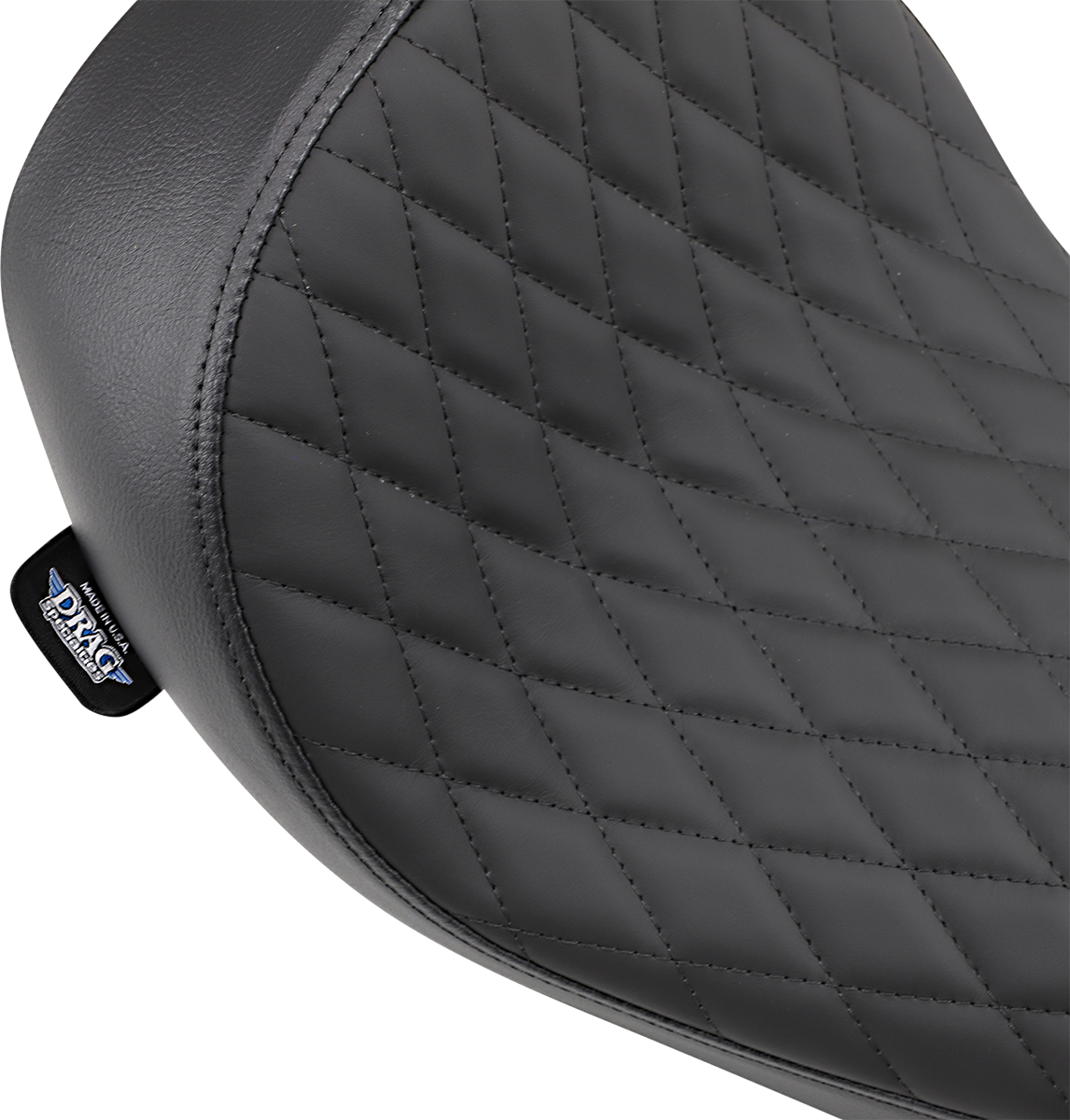 DRAG SPECIALTIES Low Solo Seat - Diamond Stitch - FXD/FLD '06-'17 0803-0547