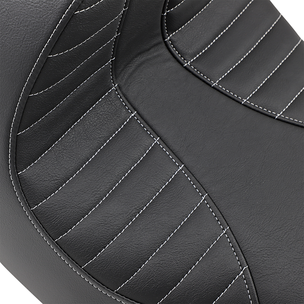 DRAG SPECIALTIES EZ-Solo Seat - Scorpion Stitch - Silver Thread - Vinyl - FXBR/S '18-'22 0802-1273
