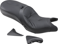Thumbnail for DRAG SPECIALTIES Low-Profile Touring Seat - Pillow Style - Black - Victory '10-'15 0810-1542