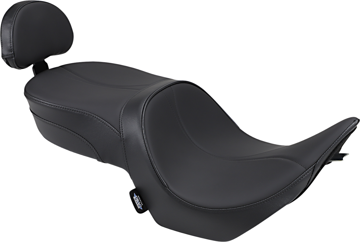 DRAG SPECIALTIES Low-Profile Touring Seat - Black - Passenger Backrest - Victory Hammer '05-'17 0810-1585