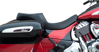 Thumbnail for DRAG SPECIALTIES Low Profile Touring Seat - Double Diamond w/ Black Stitching - Indian '14-'22 0810-2258