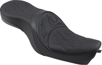 Thumbnail for DRAG SPECIALTIES Low Profile Seat - Flame Stitched - XL '04-'22 0804-0260
