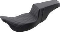 Thumbnail for SADDLEMEN Step-Up Seat - Extended Reach - Front Lattice Stitch - FL '08-'23 808-07B-172E