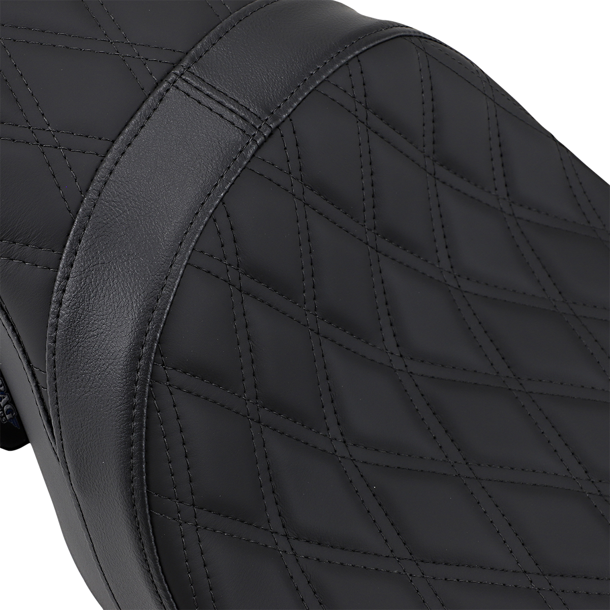 DRAG SPECIALTIES Predator 2-Up Seat - Double Diamond - Black Stitching - FL '08-'22 0801-1270