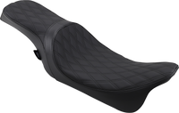 Thumbnail for DRAG SPECIALTIES Predator 2-Up Seat - Double Diamond - Black Stitching - FL '08-'22 0801-1270