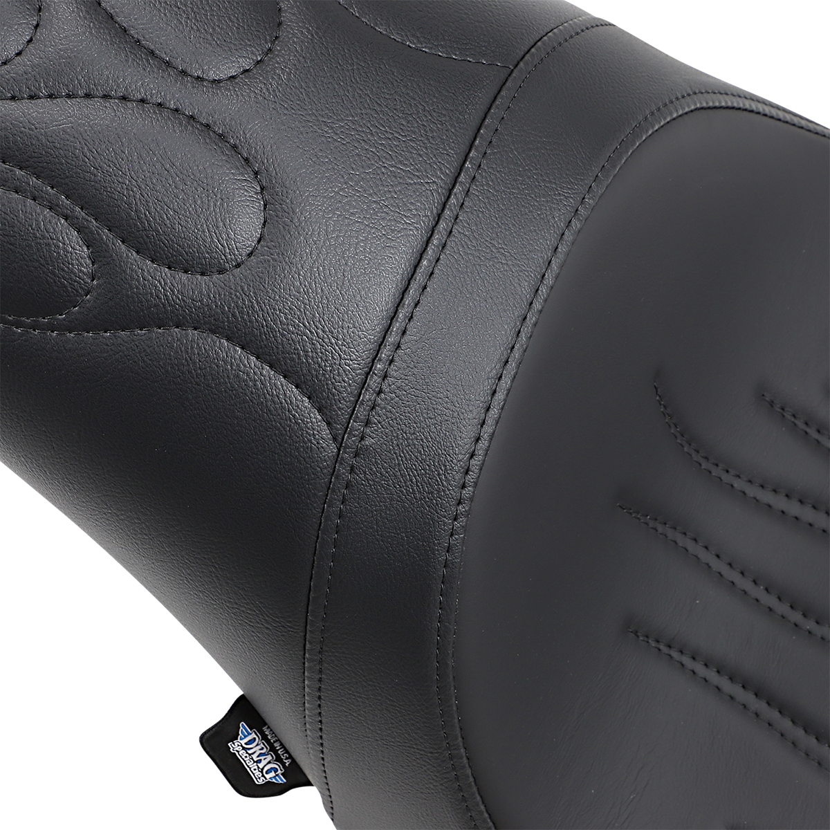 DRAG SPECIALTIES Predator Seat - Flame Stitched - FL/FX '00-'17 0802-0468
