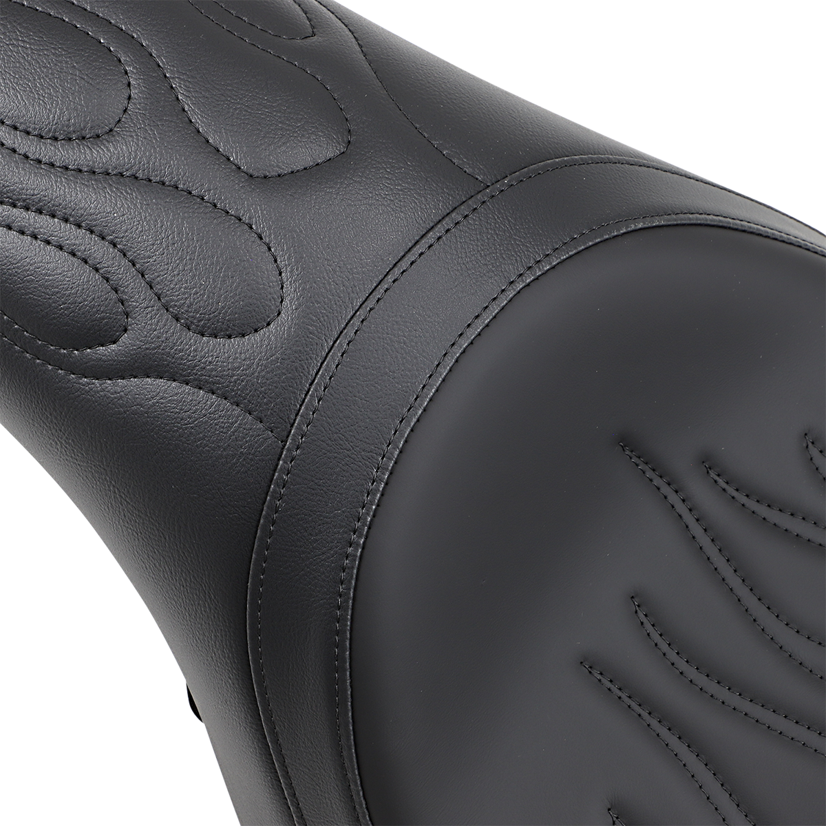 DRAG SPECIALTIES Predator Seat - Flame Stitched - XL '04-'22 0804-0399