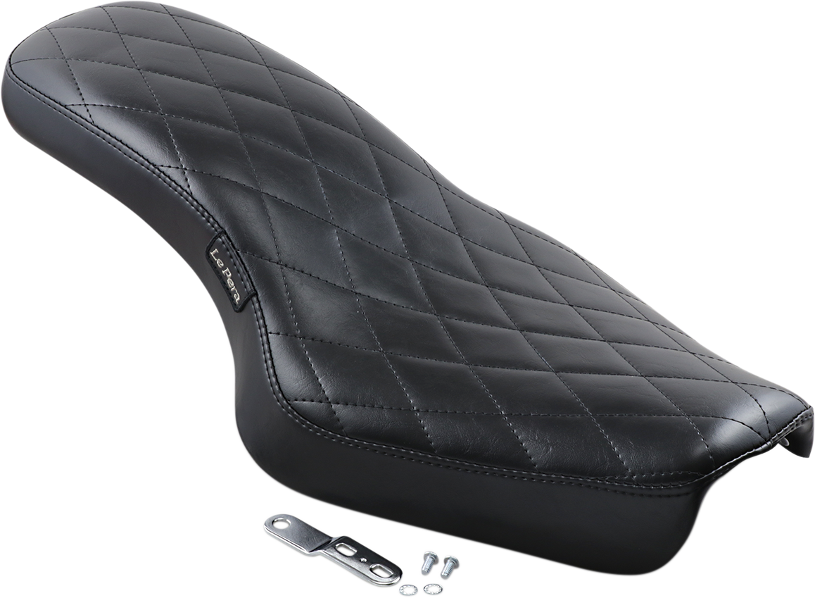 LE PERA Cobra Full-Length Seat - Diamond - Black - XL '04-'22 LK-076DM