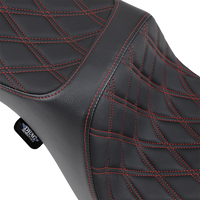 Thumbnail for DRAG SPECIALTIES Double Bucket Seat - Mild Stitch - XL '10-'22 0804-0604
