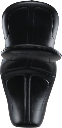 Thumbnail for LE PERA Maverick Seat - With Backrest - Stitched - Black - FLD/FXD '06-'17 LK-970BR