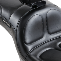 Thumbnail for LE PERA Maverick Seat - With Backrest - Stitched - Black - FLD/FXD '06-'17 LK-970BR