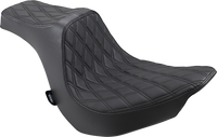 Thumbnail for DRAG SPECIALTIES Predator III Seat - Double Diamond - Black Stitching - FLFB/S '18-'22 0802-1188