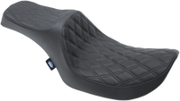 Thumbnail for DRAG SPECIALTIES Predator III Seat - Double Diamond - Black Stitching - FXR '82-'00 0805-0135