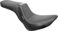Thumbnail for LE PERA Daytona 2-Up Seat - Without Backrest - Basketweave - Black - Softail '18-'22 LYB-543BW