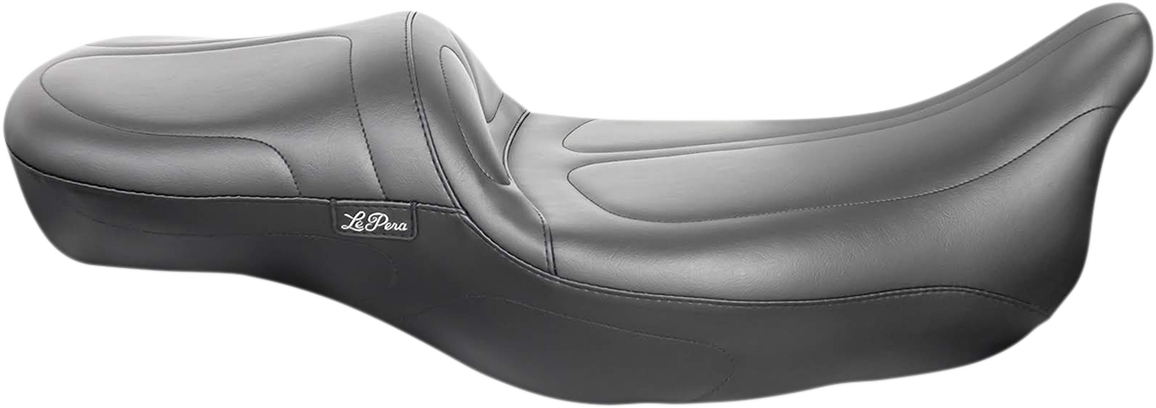 LE PERA Maverick Daddy Long Legs Seat - Black - Stitched - FL '08-'23 LK-957DLT