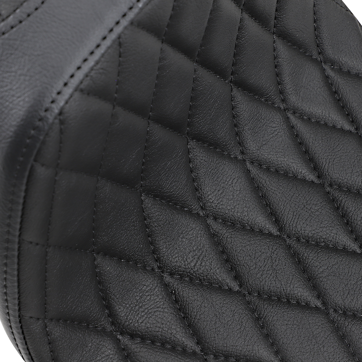 DRAG SPECIALTIES Predator III Seat - Diamond Stich w/ Black Thread - XL '57-'78 0804-0758