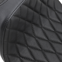 Thumbnail for DRAG SPECIALTIES Predator III Seat - Diamond Stich w/ Black Thread - XL '57-'78 0804-0758