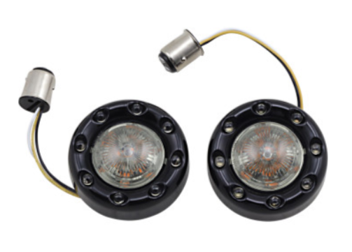 ProBEAM® Bullet Ringz™ 1157 Front Turn Signals - Gloss Black