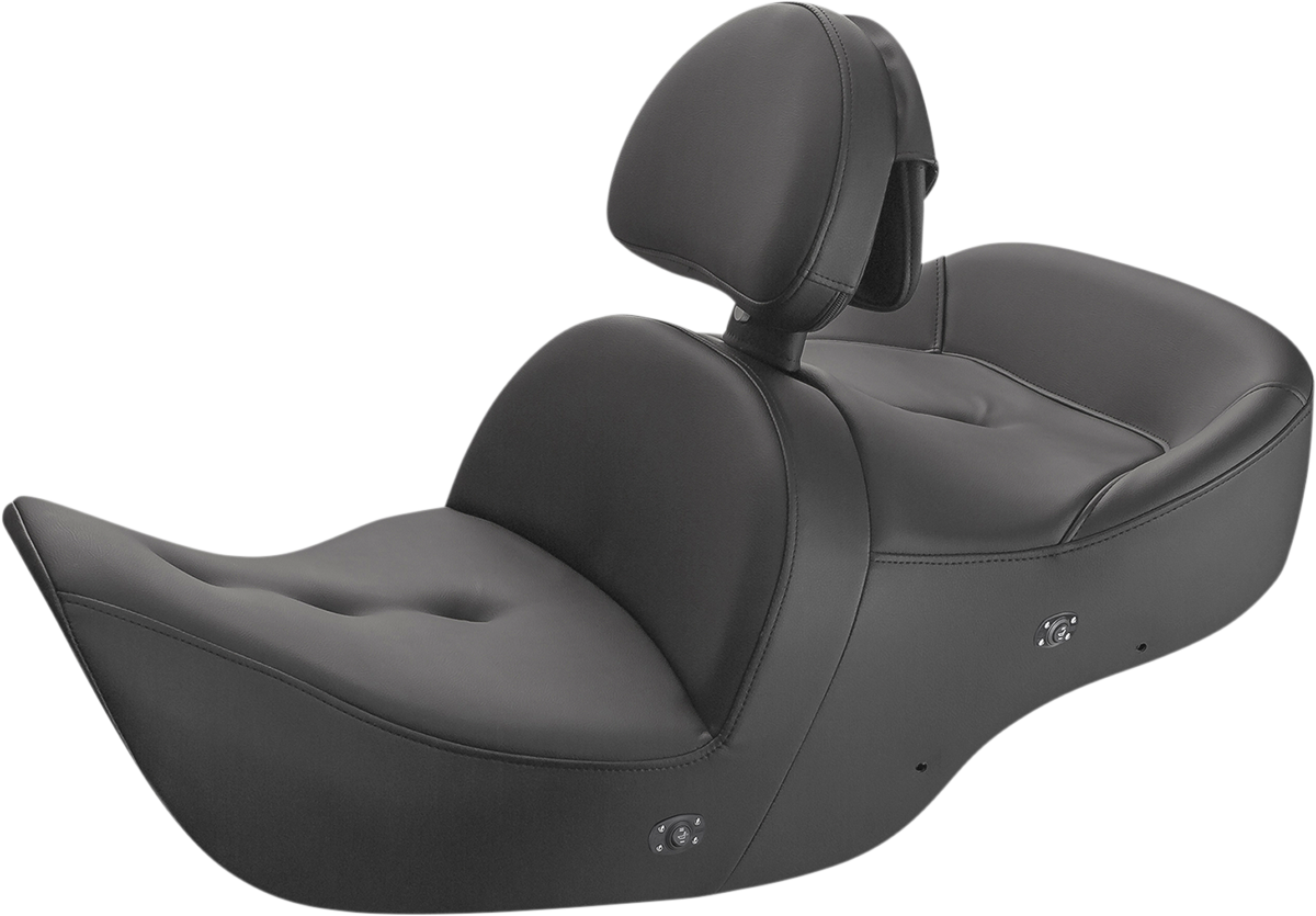 SADDLEMEN Seat - Roadsofa* - With Backrest - Pillow Top - Black - Heated H01-07-181BRHCT
