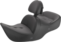 Thumbnail for SADDLEMEN Seat - Roadsofa* - With Backrest - Pillow Top - Black - Heated H01-07-181BRHCT