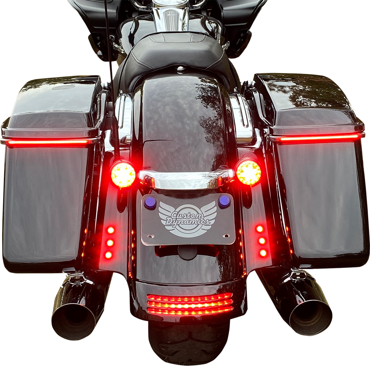 CUSTOM DYNAMICS LED Lights - Red - Black CD-BOLT-R2-B