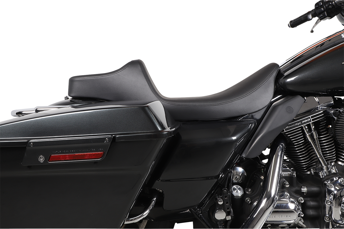 DRAG SPECIALTIES Extended Reach Predator III Seat - Smooth - Black - FL '99-'07 08011368