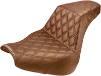 Thumbnail for SADDLEMEN Step-Up Seat - Full Lattice Stitch - Brown - FXBR/S '18-'20 818-31-175BR