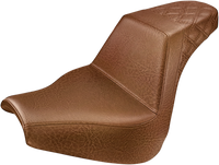 Thumbnail for SADDLEMEN Step-Up Seat - Rear Lattice Stitch - Brown - FXBR/S '18-'20 818-31-173BR