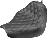 Thumbnail for SADDLEMEN Renegade Solo Seat - Lattice Stitched - Black - FXBR/S '18-'20 818-31-002LS