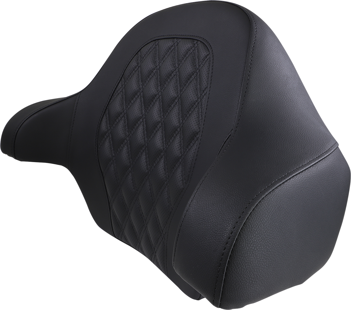 SADDLEMEN Tour-Pak? Backrest Pad - RoadSofa - Lattice Stitched Seat - Black - FL '14-'23 814-07-TPACK-LS