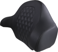 Thumbnail for SADDLEMEN Tour-Pak? Backrest Pad - RoadSofa - Lattice Stitched Seat - Black - FL '14-'23 814-07-TPACK-LS