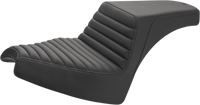 Thumbnail for SADDLEMEN Step-Up Seat - Front Tuck-n'-Roll/Rear Smooth - Black - Chief I21-04-171