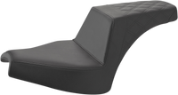Thumbnail for SADDLEMEN Step-Up Seat - Front Smooth/Rear Lattice - Black - Chief I21-04-173
